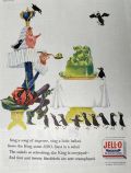 1957 Jello Nursery Rhyme Ad ~ Song of Sixpence