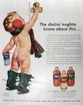 1943 WWII Karo Syrup Ad ~ Bare Bottom Boy