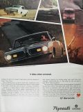 1967 Plymouth Barracuda Ad ~ Bites When Cornered