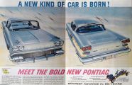 1957 Pontiac Ad ~ Star Chief Catalina & Bonneville