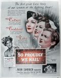 1943 "So Proudly We Hail" Movie Ad ~ Veronica Lake