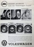 1959 Volkswagen Accessories Ad ~ Fenders, Headlamps, Wheels