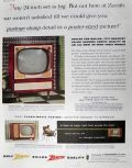 1955 Zenith 24 Inch TV Ad ~ Giant Screen TV