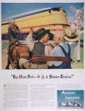 1944 American Locomotive Ad ~ It IS a Steam Engine!