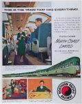 1956 Northern Pacific Railway Ad ~ North Coast Limited