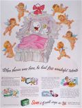 1944 Swan Soap Ad ~ Flying Winged Babies