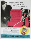 1934 Camel Cigarettes Ad ~ Hockey Player Bill Cook