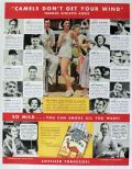 1935 Camel Cigarettes Ad ~ Lou Gehrig, Mel Ott