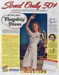 1940 Softasilk Flour Ad ~ Vintage Military Flagship Dress