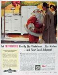 1938 Frigidaire Range & Fridge Ad ~ Santa