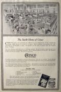 1916 Crisco Ad ~ Factory Interior Photo ~ Sunshine Cake Recipe