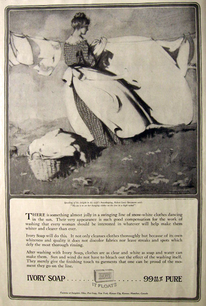 1916 Ivory Soap Ad ~ Hope Curtis Drury