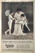 1914 Munsingwear Underwear Ad ~ Mom Reads to Kids