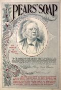 1895 Pears Soap Ad ~ Henry Ward Beecher ~ Large Format