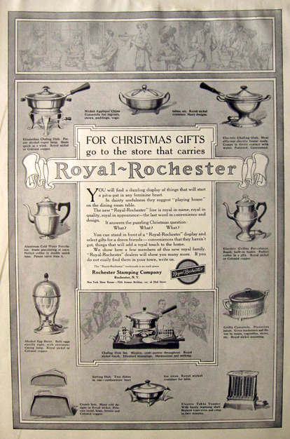 1912 Royal Rochester Ad ~ Gift Ideas