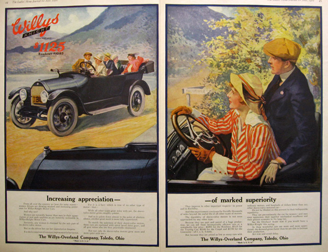 1916 Willys Knight Ad ~ Increasing Appreciation