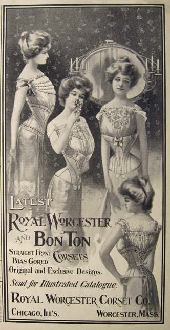1901 Royal Worcester & Bon Ton Corsets Ad