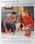 1959 7-Up Seven Up Ad ~ Basset Hound