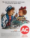 1962 AC Spark Plugs Ad ~ Whitney Darrow Cartoon