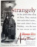1947 Movie Ad ~ Arch of Triumph ~ Ingrid Bergman