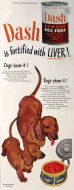 1949 Dash Dog Food Ad ~ Dachshunds