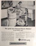 1947 Vintage GE Washing Machine Ad ~ All Electric