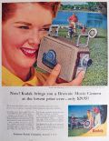 1956 Kodak Brownie Movie Camera Ad ~ f/2.7 Model 2