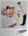 1961 Lifesavers Candy Ad ~ Boy Mints Girl