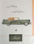 1947 Lincoln Continental Cabriolet Ad ~ Nothing Could Be Finer