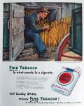 1947 Lucky Strike Cigarettes Ad ~ Clarence Carter Art