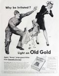 1945 Old Gold Cigarettes Ad ~ Clark Agnew