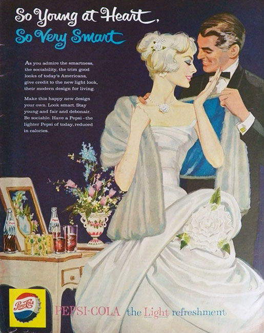 1959 Pepsi Cola Ad ~ Roy Besser ~ Young at Heart