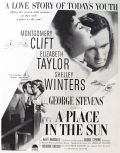 1951 Movie Ad ~ A Place in the Sun ~ Liz Taylor