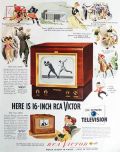 1949 RCA Victor 16 Inch TV Ad ~ Eye Witness Television