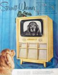 1951 Stewart Warner Console TV Ad ~ Cocker Spaniel