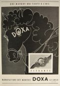 1951 Vintage French Doxa Watch Ad