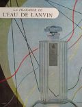 1951 Vintage Eau de Lanvin Perfume French Ad
