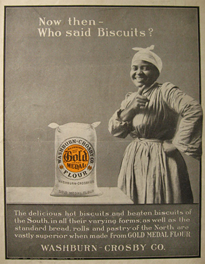 1905 Gold Medal Flour Ad ~ Black Mammy ~ Who Said Biscuits?