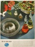 1947 Imperial Candlewick Crystal Glass Ad ~ Salad Set