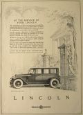 1923 Five Passenge Lincoln Sedan Ad