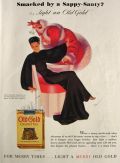 1935 Old Gold Cigarettes Ad ~ George Petty Art