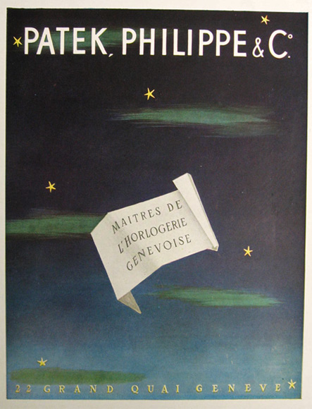 1951 Vintage French Philippe Patek Watch Ad