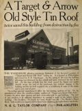 1907 Target & Arrow Tin Roof Ad ~ S.D. Hunsberger Feed Store, Phila. PA Photo