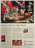 1935 Vintage Toastmaster Toaster w/ Hospitality Tray Ad