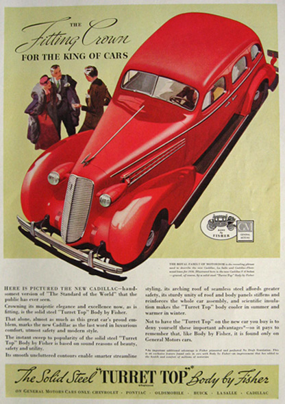 1935 Turret Top Cadillac Ad