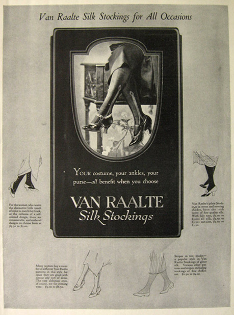 1923 Van Raalte Silk Stockings Ad