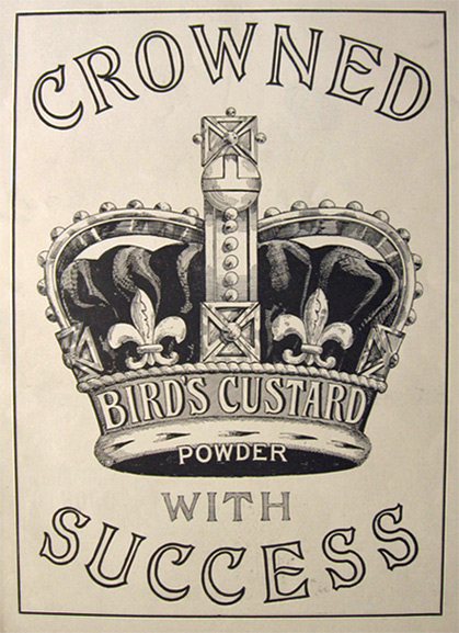 1901 Bird's Custard Powder Ad ~ Crowned with Success