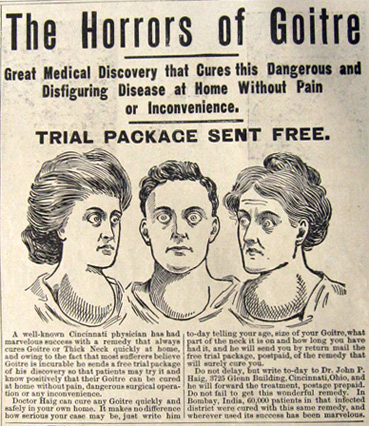 1902 The Horrors of Goitre Ad