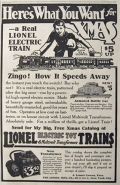 1917 Early Lionel Train Ad ~ Armored Battle Car
