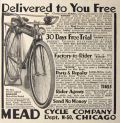 1917 Antique Electric Lighted Mead Ranger Bicycle Ad